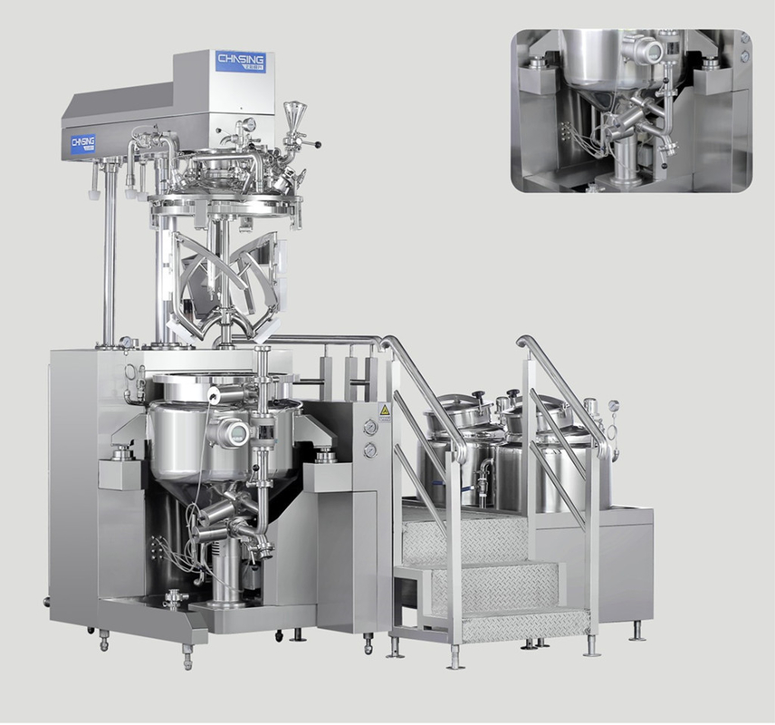 Stainless Steel 316L Cosmetic Emulsifier Mixer 50L For Hygiene Products